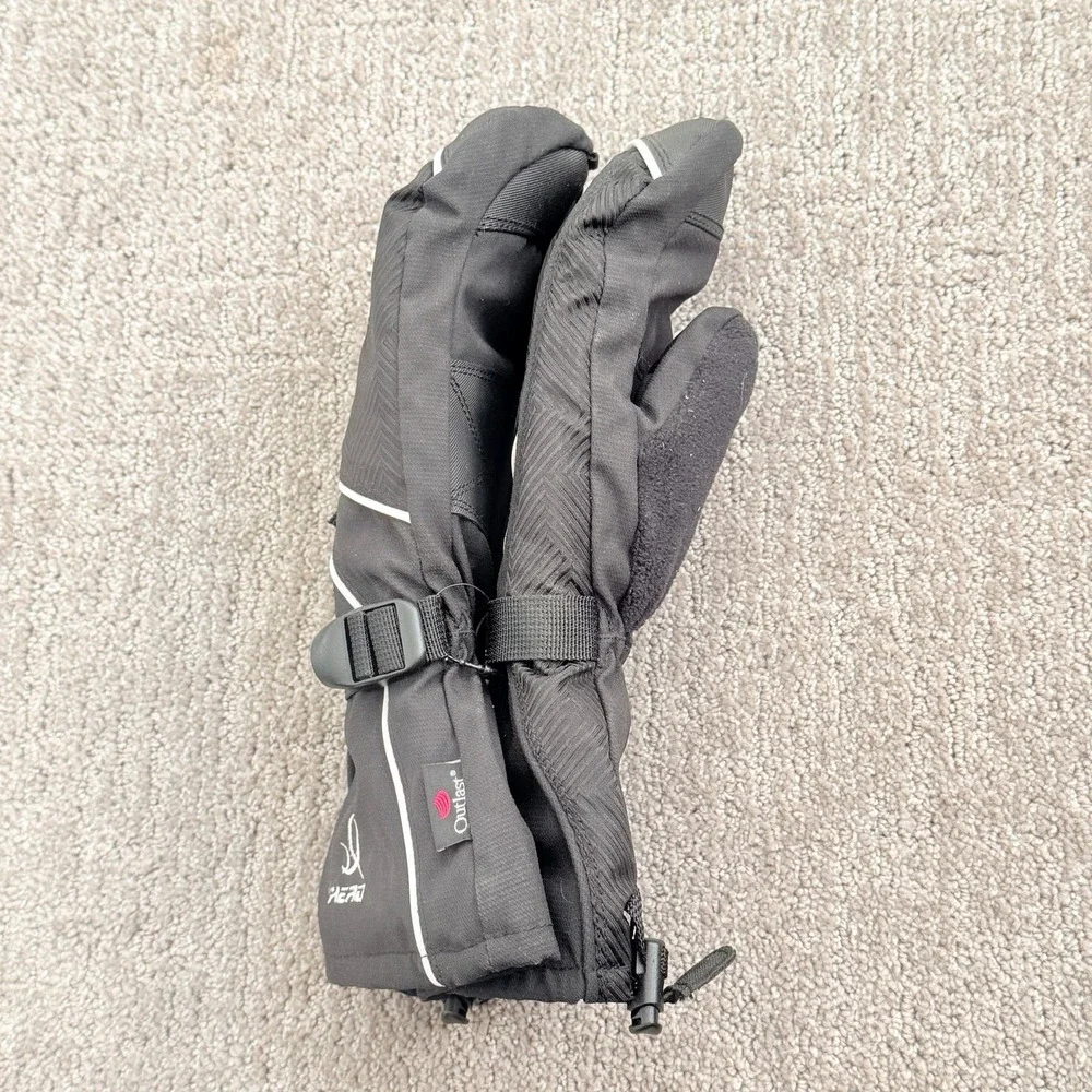 Head Women Mittens Outlast‎ Tech Adjustable Wrist Strap Medium Black Winter Ski